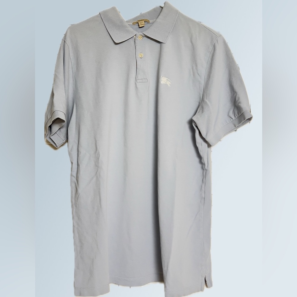 Men’s Grey Burberry polo size L